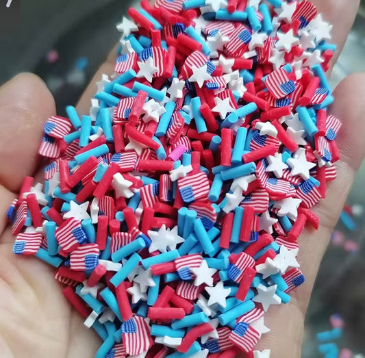 American Flag Fimos Add-ins